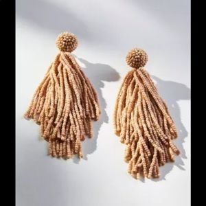 NWT Anthropologie Deepa Tasseled Drop Earrings